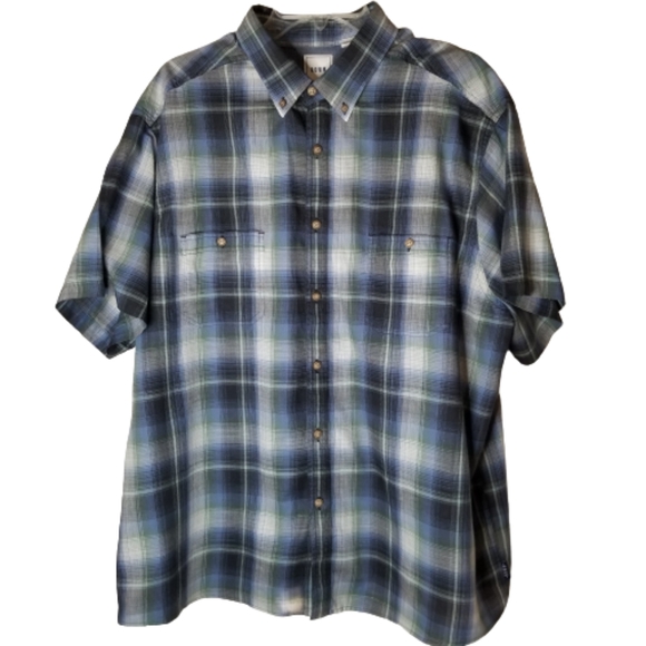 Rowm Plaid Short Sleeve Shirt‎ Size: 2XB - Picture 1 of 8